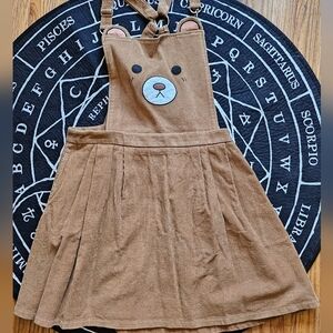 Sugar Thrillz Brown Corduroy Dress